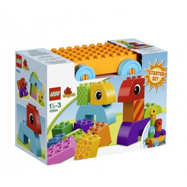 Веселая каталка с кубиками, Лего 10554