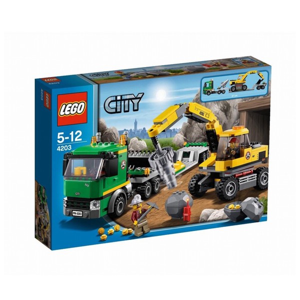 Экскаватор и транспортер, Лего 4203