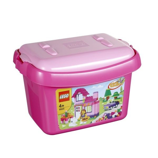 Розовая коробка с кубиками, Лего 4625